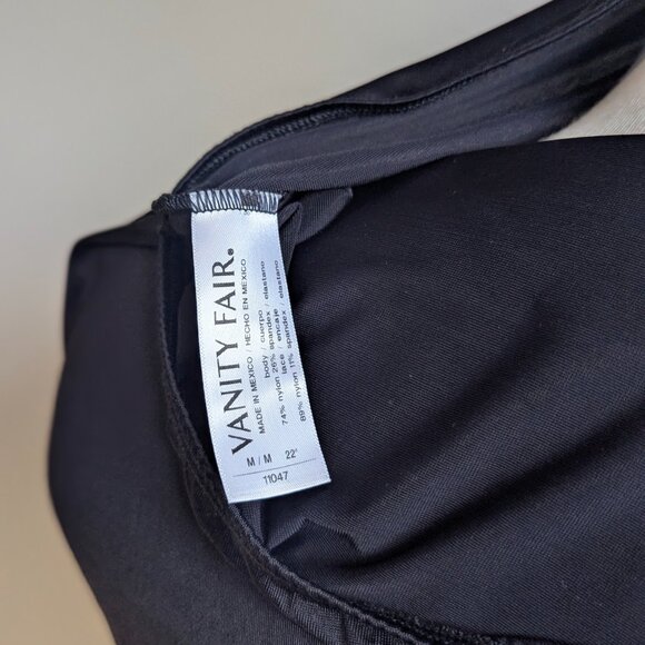 Vanity Fair Black Slip Skirt with Lace Hem - Size M - Picture 4 of 9